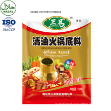 High quality be at ease vegetable oil chili paste hotpot base clear oil pot soup base chili oil